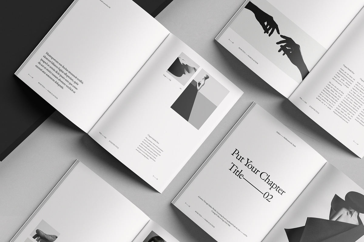Book Title Layout Design Template, a Brochure Template by DesignCrest (Photo 6 of 18)
