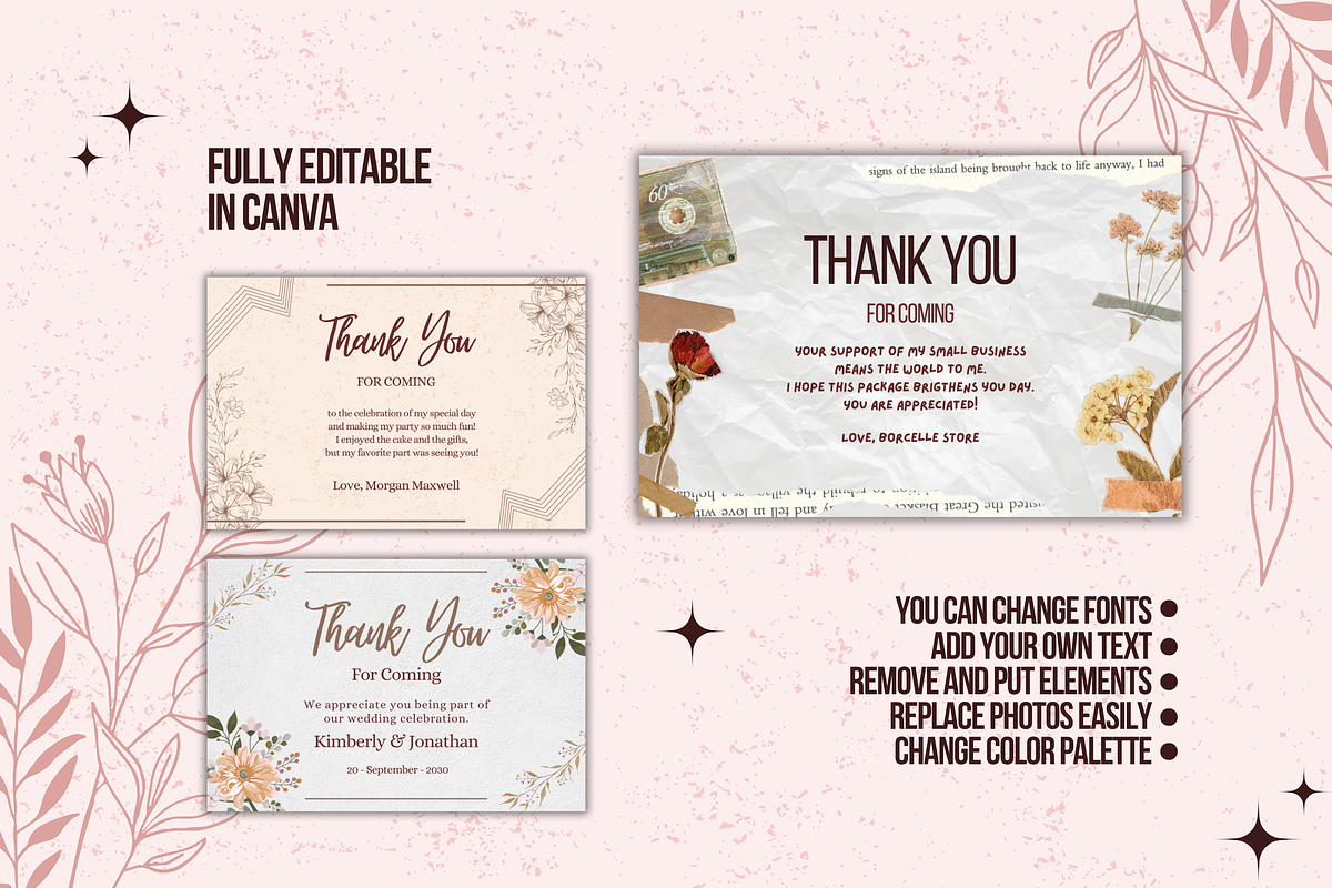 Thank You for Coming Templates Canva, a Templates & Theme by TemplateCastleStore (Photo 9 of 9)