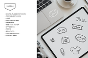160 doodles for planner, an Object Graphic by Pinkbrush (Thumbnail 6 of 7)