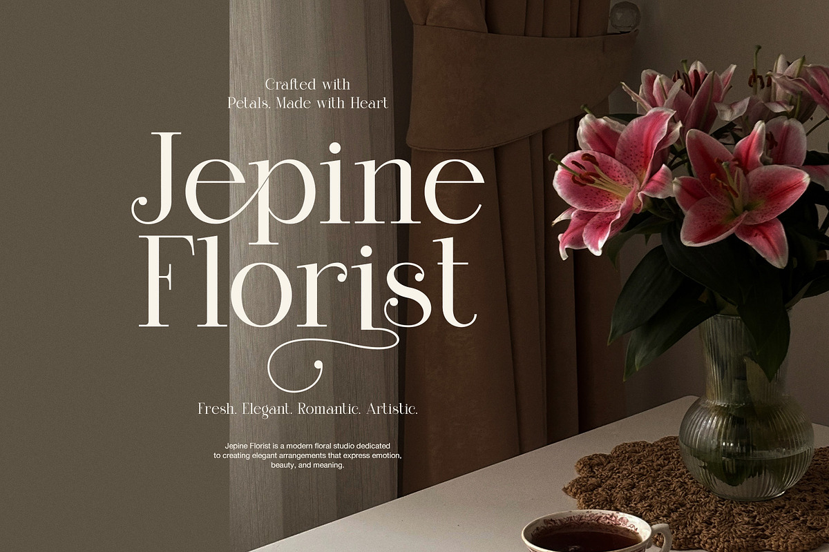 Gellan Elegant Serif Font, a Serif Font by Graphicxell (Photo 3 of 8)