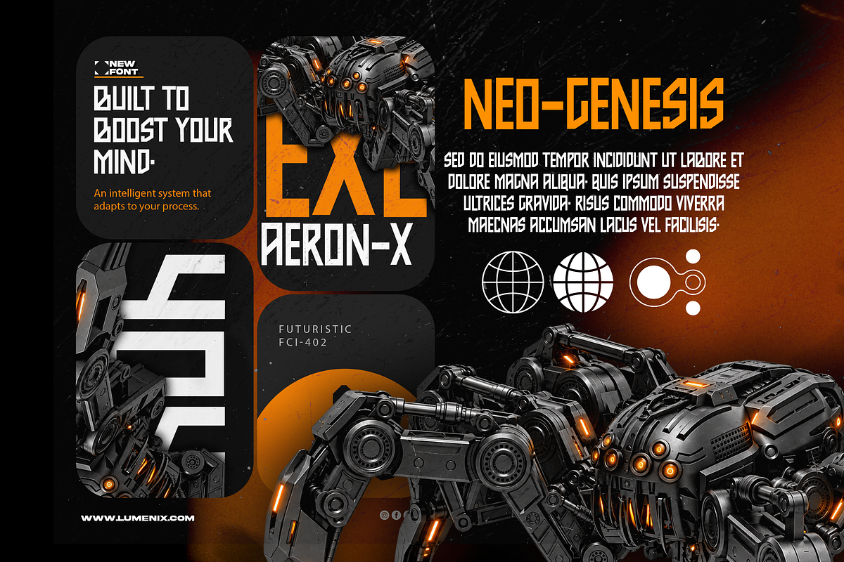 BACKBONES Futuristic Sci Fi Font, a Sans Serif Font by Templatiostudio (Photo 8 of 12)