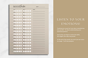 Minimalist Mood Tracker Printable, a Stationery Template by AntDesignStudio (Thumbnail 2 of 5)