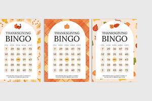 Thanksgiving Bingo Card Templates