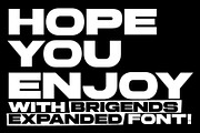 Brigends Expanded Font, a Sans Serif Font by Multype Studio (Thumbnail 9 of 9)