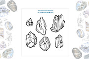 Watercolor minerals and gems, an Illustration by NataliMiasStore (Thumbnail 3 of 10)