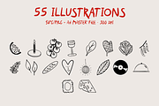Dinner Party Illustration Pack, a Food Illustration by Em&M Studio (Thumbnail 3 of 9)