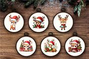 Christmas Deer. T-Shirt, PNG., an Animal Illustration by KENO Mascots (Thumbnail 5 of 8)