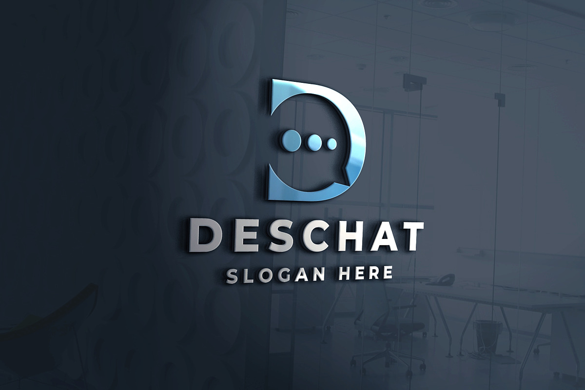 Modern Chat App Letter D Logo, a Branding & Logo Template by Design_Planet (Photo 2 of 2)