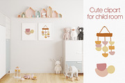 Cute boho clipart for kids nursery, a Decorative Illustration by Anntre (Thumbnail 2 of 2)