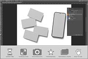 Business Card With Phone Top Vie PSD, an Advertising Mockup by Bruno's Shop (Thumbnail 2 of 3)