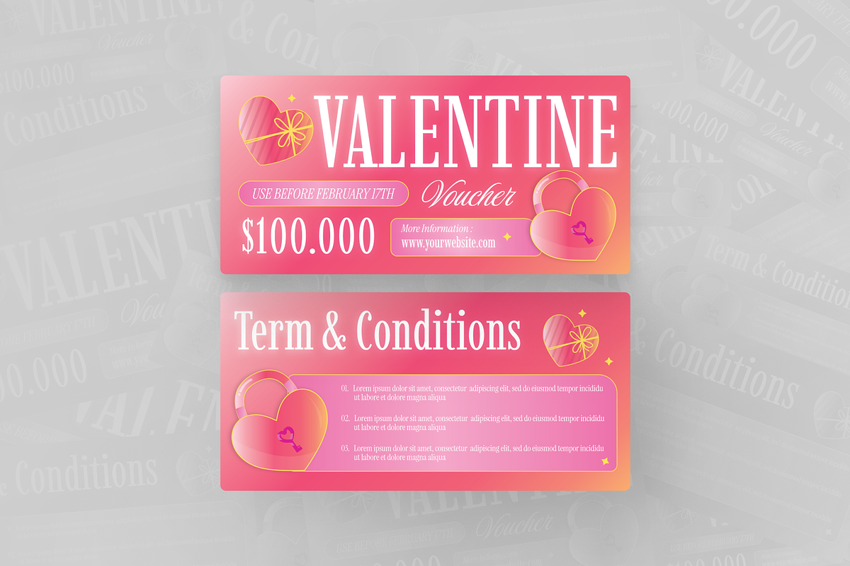 Valentine Gift Voucher, a Print Template by Annora Studio (Photo 6 of 6)