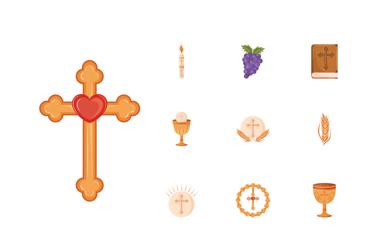First Communion Symbols Set
