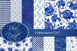 Delft Blue Flowers Bundle - 67