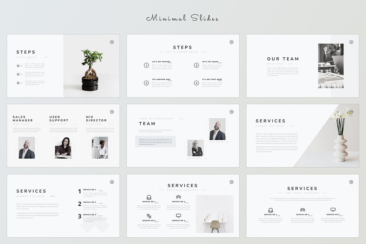 Minimal PowerPoint Presentation, a Presentation Template by Smart Pixel (Photo 3 of 7)