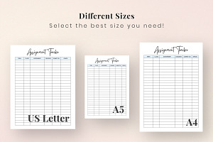 Assignment Tracker Sheet