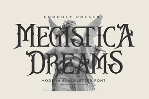 Megistica Dreams Modern Blackletter, a Blackletter Font by Storytype Studio