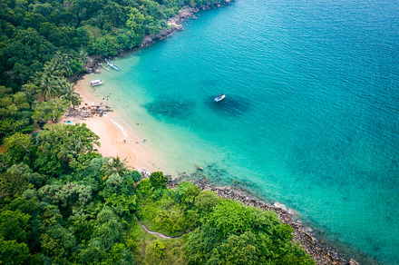 Taboga Island Aerial View.