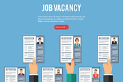 Job Vacancy Employment and Hiring, a Person Illustration by TAlex (Thumbnail 4 of 7)