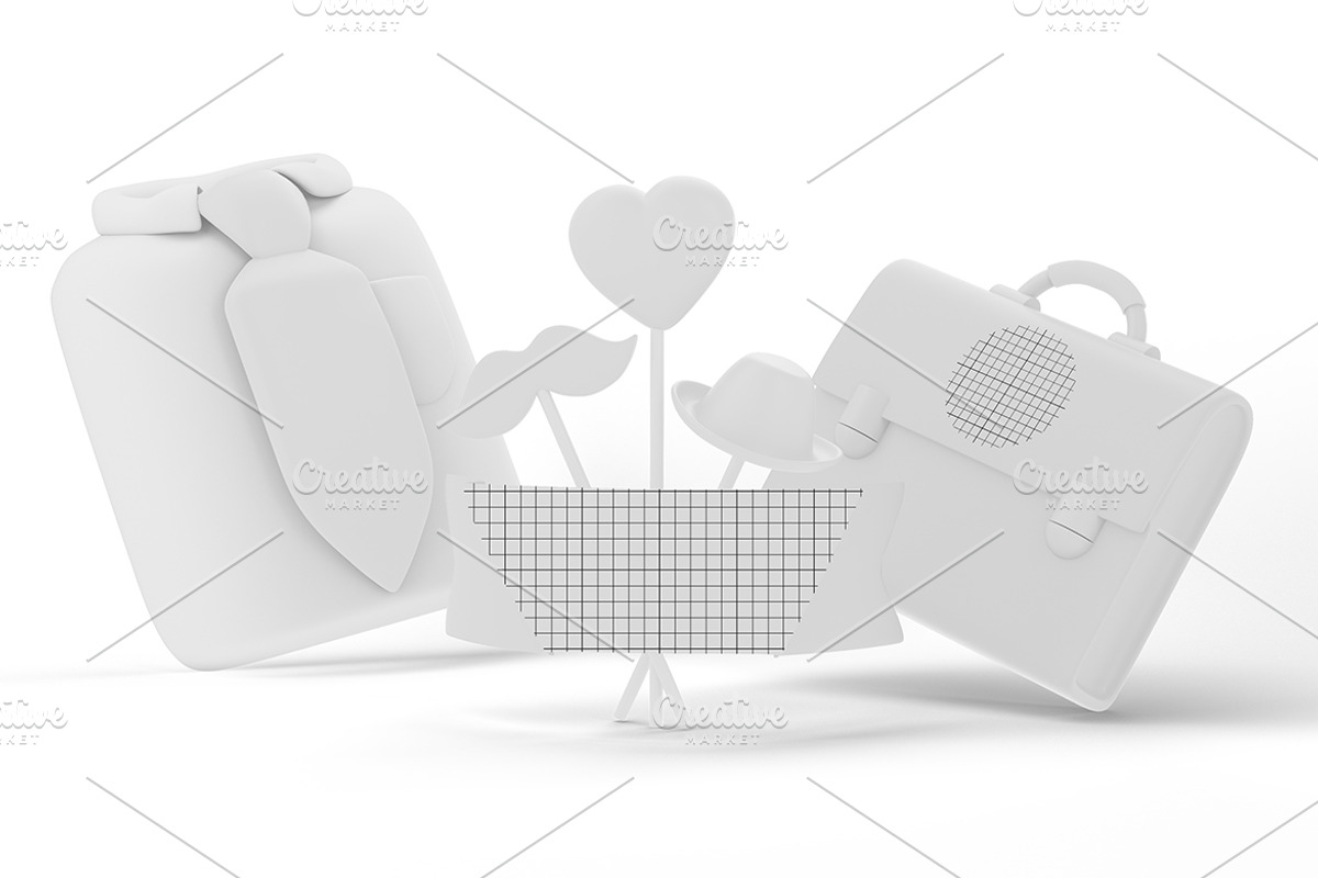 Father's Day Work Mockup, an Advertising Mockup by Qaleb Studio (Photo 1 of 2)