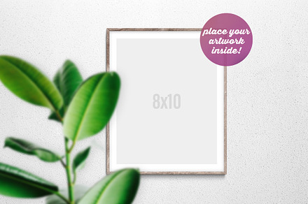 Frame Mockup with Ficus Elastica