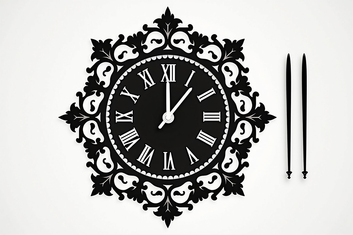 Vintage Wall Clock Victorian design, an Illustration by Amazin_art (Photo 10 of 21)