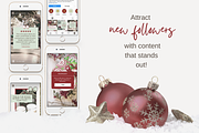 CHRISTMAS INSTAGRAM TEMPLATE BUNDLE | Creative Market
