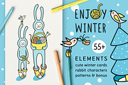 ENJOY WINTER | DESIGN SET, an Animal Illustration by CATMINT (Thumbnail 1 of 8)