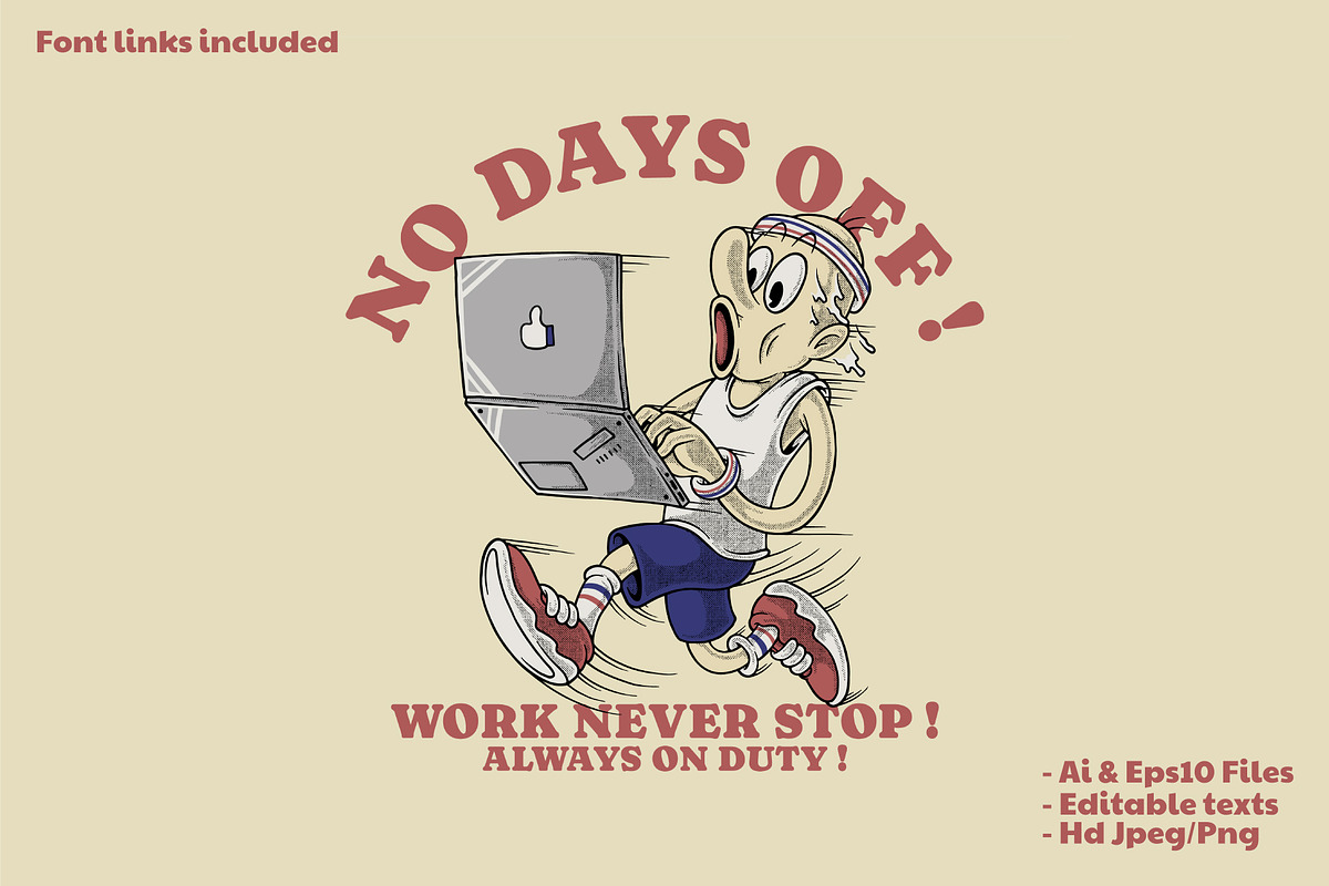 Man Running While Working on Laptop, a Branding & Logo Template by Judsart (Photo 1 of 3)