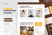 Modern Fashion Landing Page, a Landing Page Template by SquidPixey (Thumbnail 1 of 5)