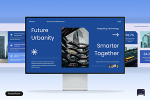 Smart City Infrastructure Pitch Deck, a Presentation Template by Claymoon Lab