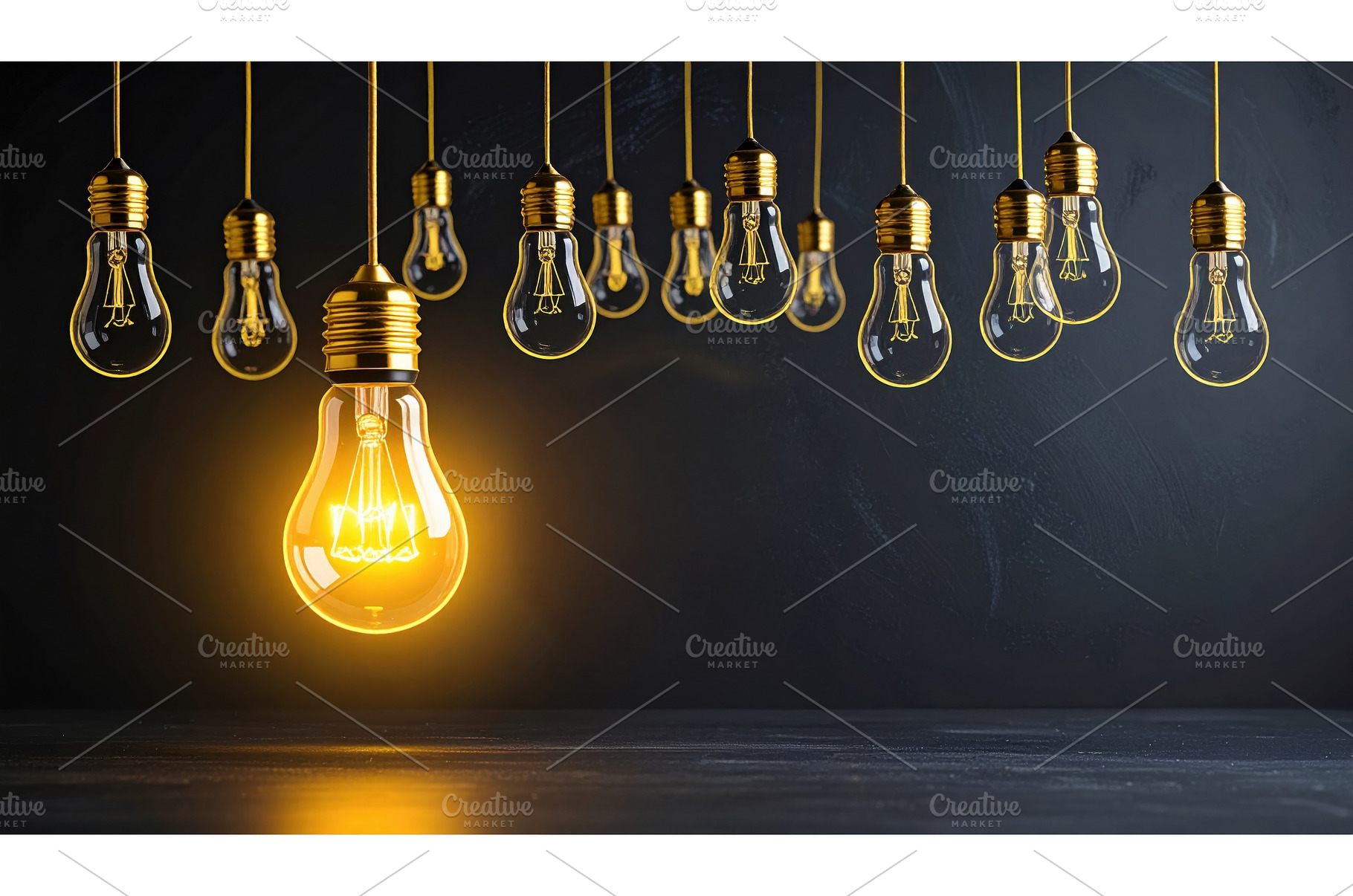 A group of vintage-style light bulbs, a Technology Photo by Igor Tichonow
