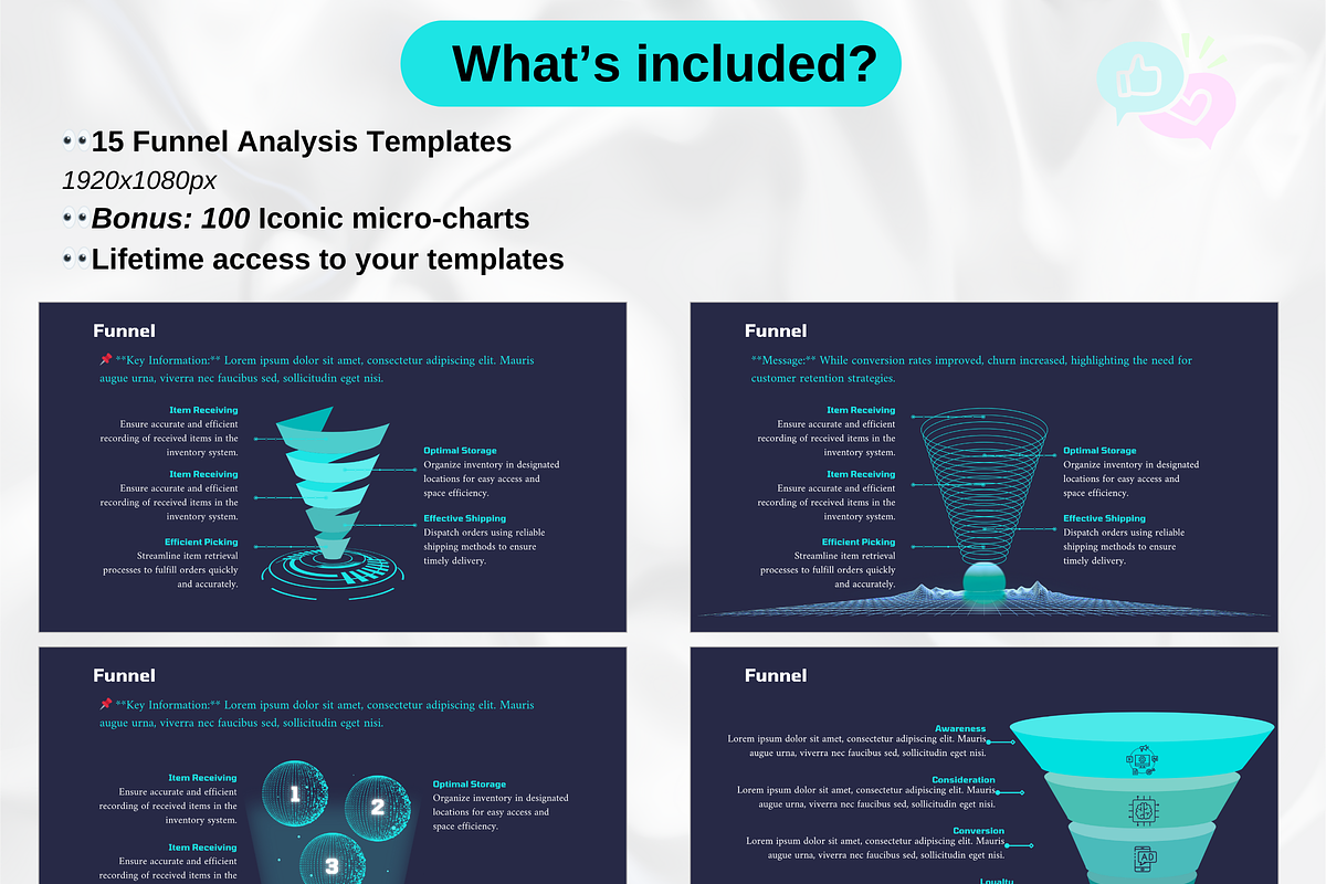 Funnel Powerpoint Slides, a Presentation Template by GrowthHackingStudio (Photo 2 of 8)