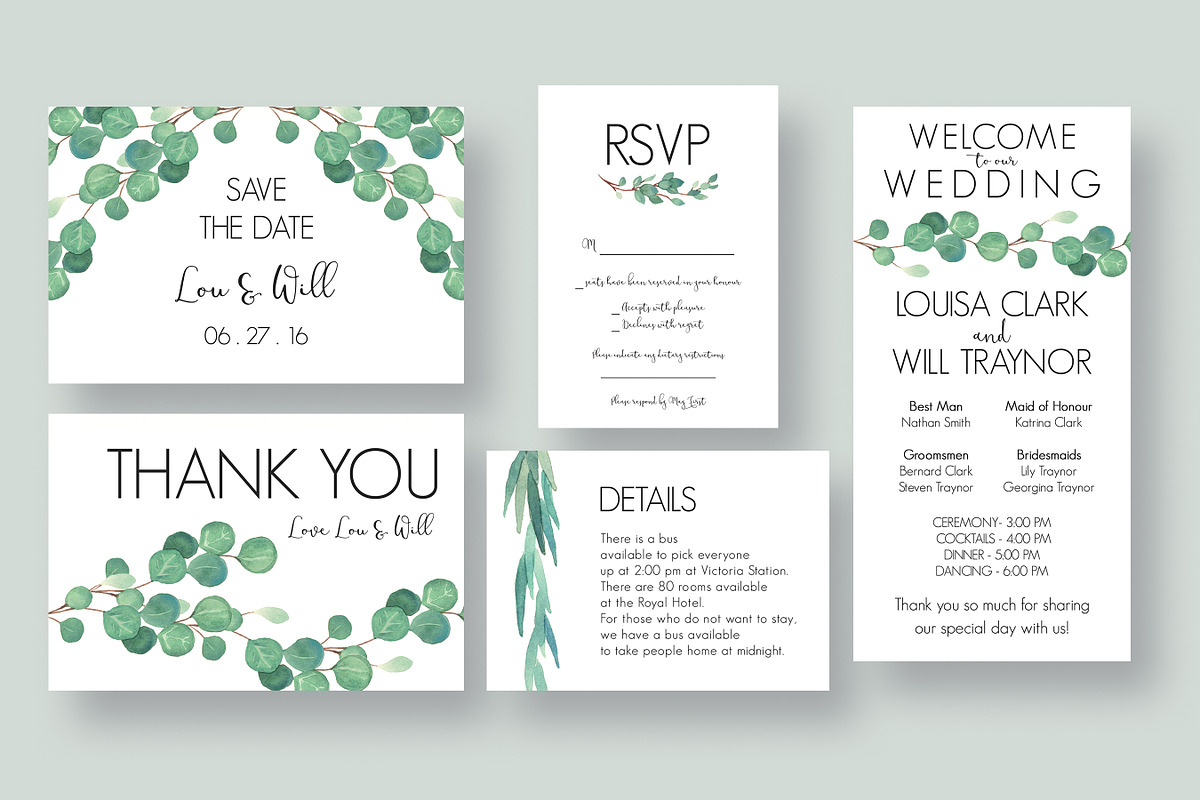 Tremendous Eucalyptus Collection, an Invitation Template by Knotted Design (Photo 12 of 24)