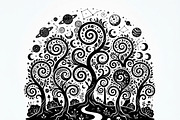 50 Mystical Galaxy Forest Silhouette, a Technology Illustration by Amazin_art (Thumbnail 12 of 34)