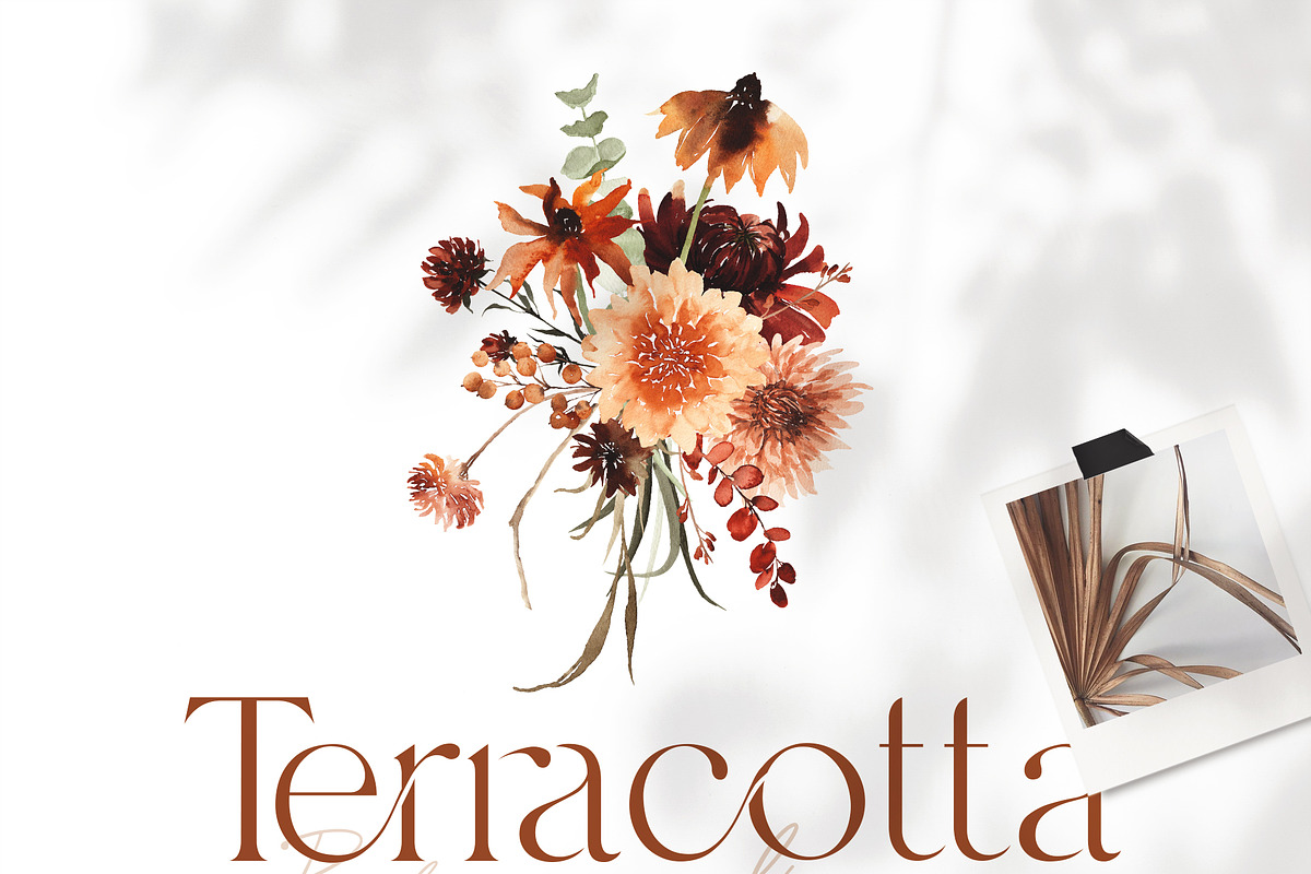 Watercolor Flower -Terracotta Floral, an Illustration by Beigetime (Photo 9 of 13)