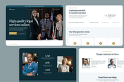 Lawyer - Law Firm Figma Template, an UI Kit Template by FinestDevs (Thumbnail 1 of 6)