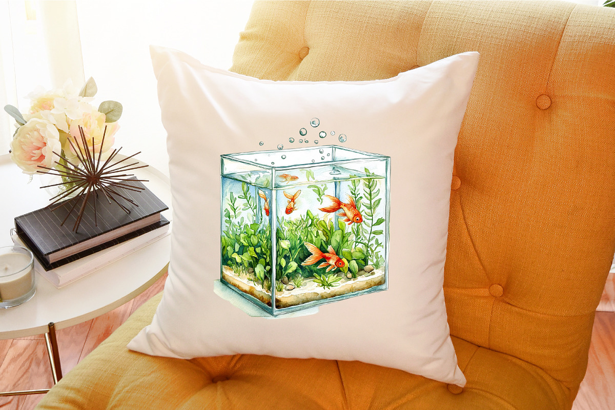 Pastel Aquarium Clipart, an Illustration by Sublimation Artist (Photo 6 of 6)