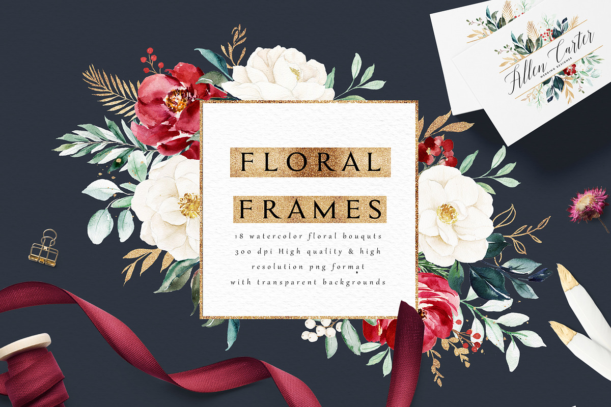 Watercolor Graphic Set-Velvet, an Object Graphic by Graphic Box (Photo 2 of 9)
