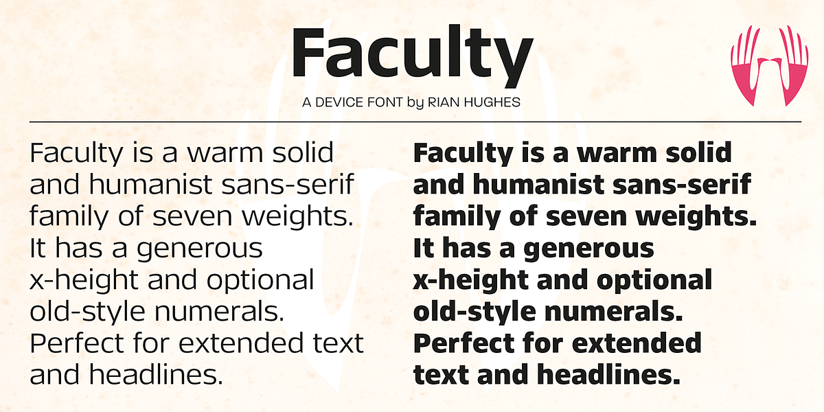 Faculty, a Sans Serif Font by Device (Photo 8 of 14)