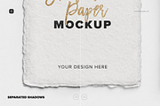 Handmade Paper Deckle Edge Card Set, a Mockup by Custom Scene (Thumbnail 8 of 9)