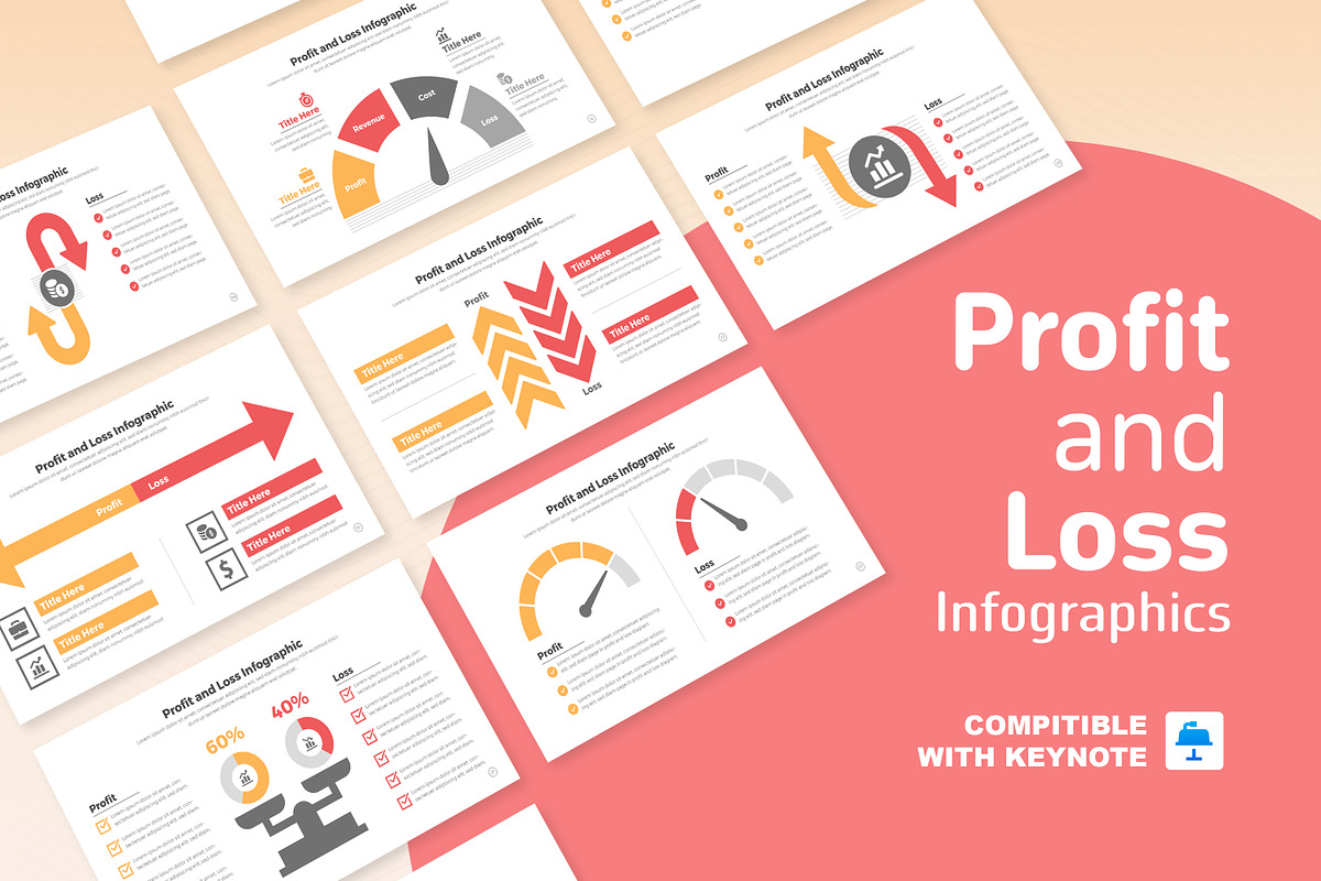 Profit and Loss Infographic Keynote