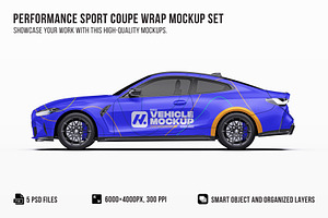 Performance Sport Coupe Mockup Set