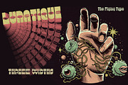 Lunatique | Three retro fonts, a Font by The Flying Type (Thumbnail 1 of 13)