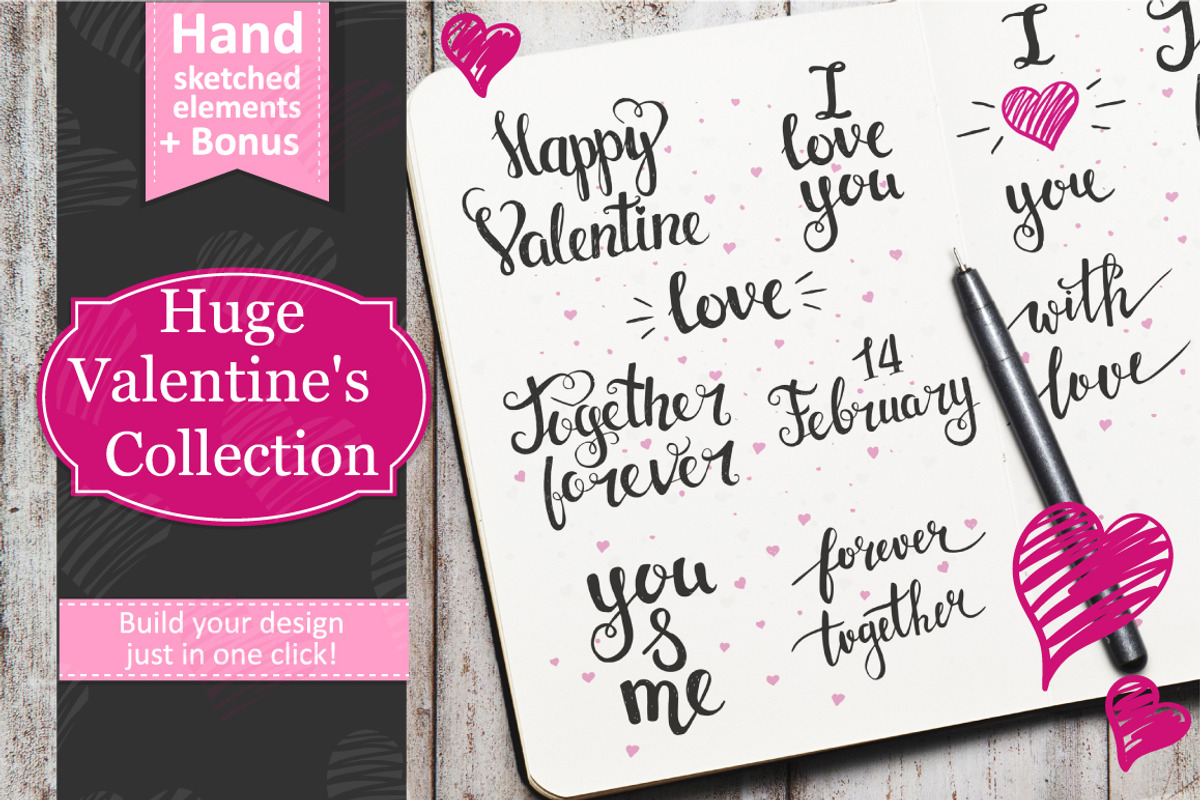 The Valentine's Day collection, a Card Template by Tatti Graphic Studio (Photo 1 of 6)
