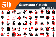 Success and Growth Solid Icons, a Solid Icon by EllaMaiyaali (Thumbnail 2 of 2)