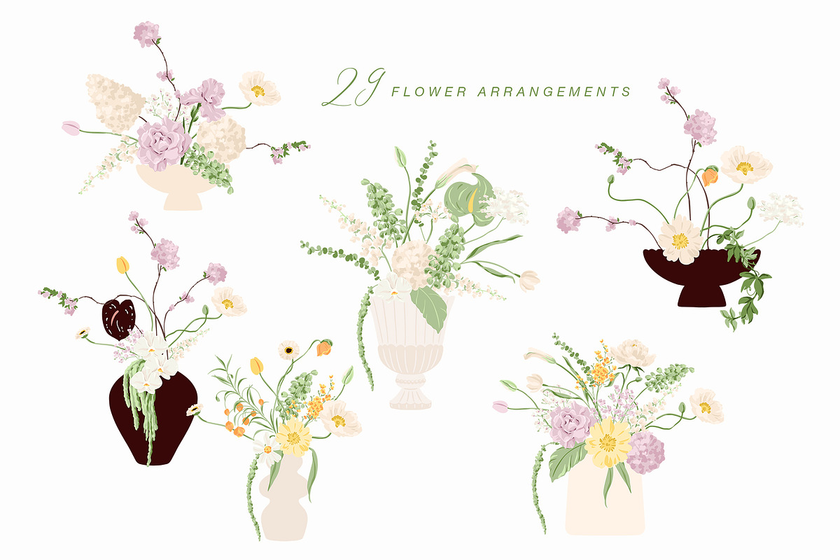 Floral Vector Illustration & Pattern, a Decorative Illustration by Inna Moreva (Photo 5 of 11)