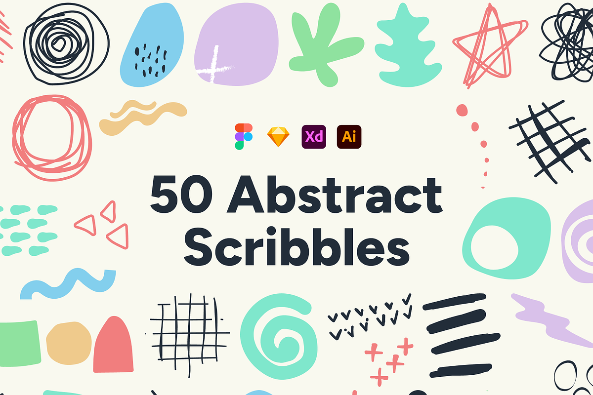 Abstract Scribbles - 3, a Decorative Illustration by Petr Bilek (Photo 1 of 3)