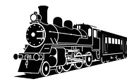 train transport silhouettes, an Illustration by Amazin_art (Thumbnail 27 of 31)