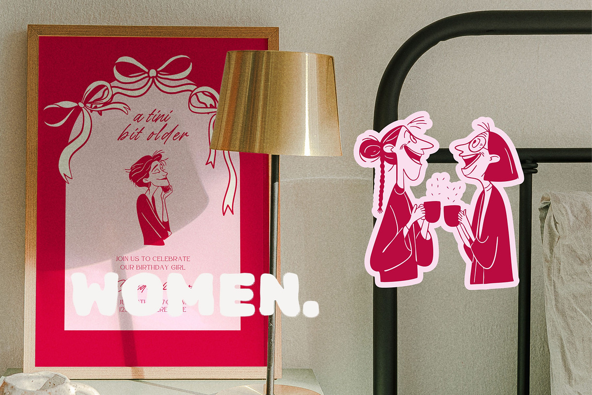 Midlife Women: Hand-Drawn Line Art, a Person Illustration by Veyla (Photo 9 of 11)