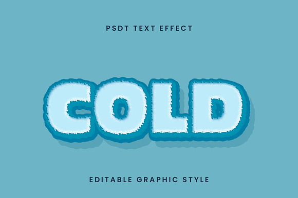 Frosted Snow Bold 3D Text Effect preview 3